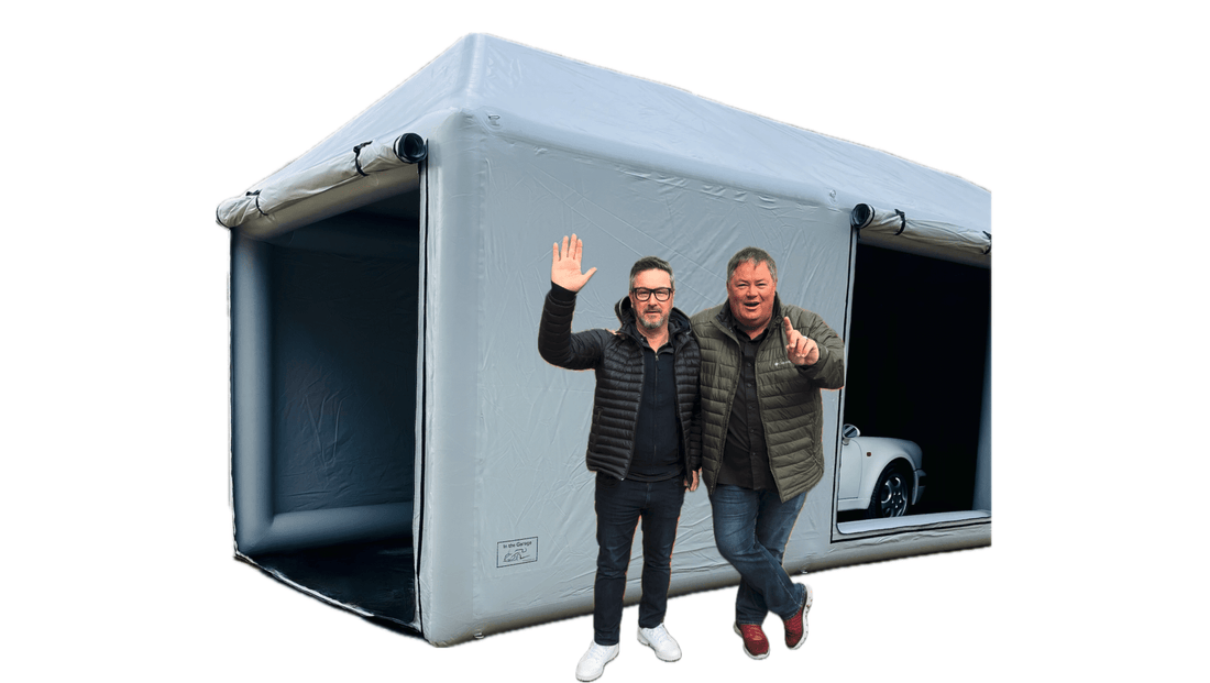 Filippo & Mike the Wheeler Dealer testing our Ultimate Outdoor Car Shield!