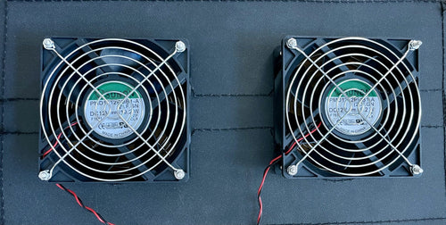 2 Replacement Fans &amp; Panel Kit Outdoor Car Shield image 0